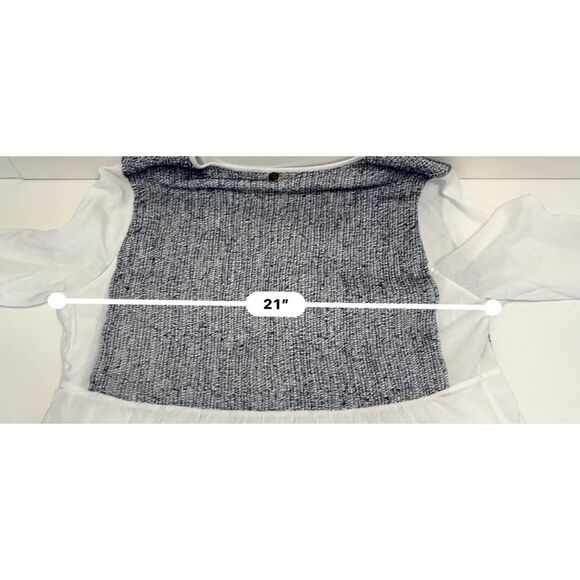 Soft Surroundings 100% cotton peasant top with three-quarter sleeves. Size L. - Picture 7 of 9